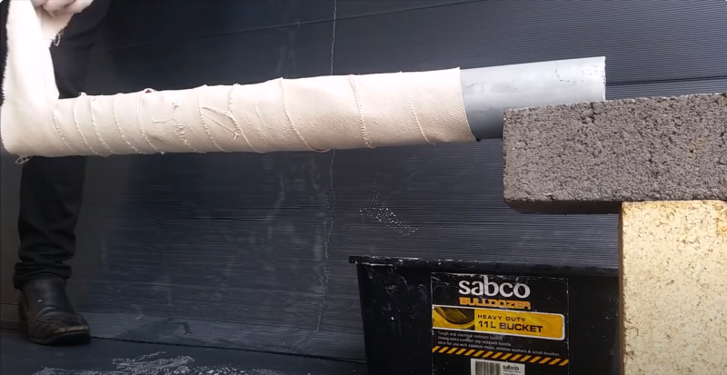 Anwendung von wiederbenetzbarem Fiberglasgewebe