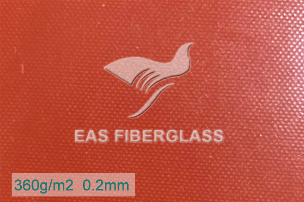 Rotes, silikonbeschichtetes Fiberglasgewebe