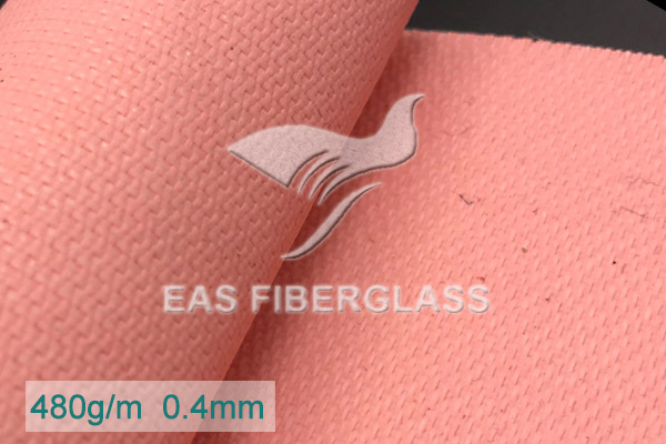 Lachsfarbenes Glasfasergewebe mit Acrylbeschichtung